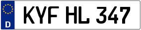 Trailer License Plate